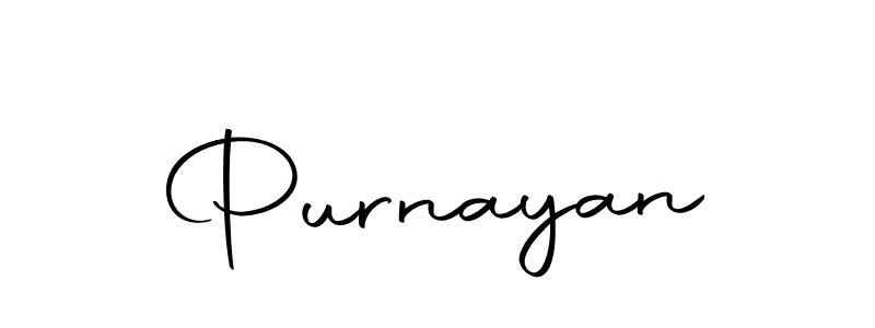 Create a beautiful signature design for name Purnayan. With this signature (Autography-DOLnW) fonts, you can make a handwritten signature for free. Purnayan signature style 10 images and pictures png