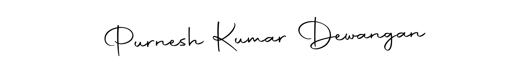 How to make Purnesh Kumar Dewangan name signature. Use Autography-DOLnW style for creating short signs online. This is the latest handwritten sign. Purnesh Kumar Dewangan signature style 10 images and pictures png