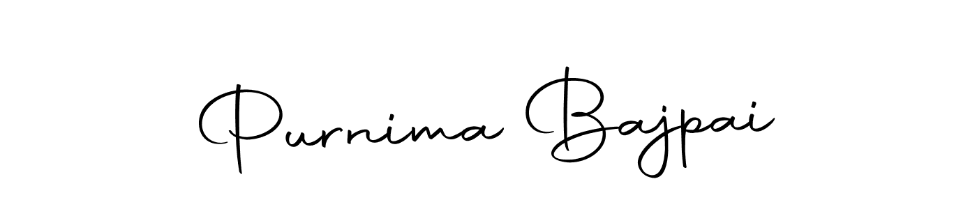 Make a beautiful signature design for name Purnima Bajpai. With this signature (Autography-DOLnW) style, you can create a handwritten signature for free. Purnima Bajpai signature style 10 images and pictures png