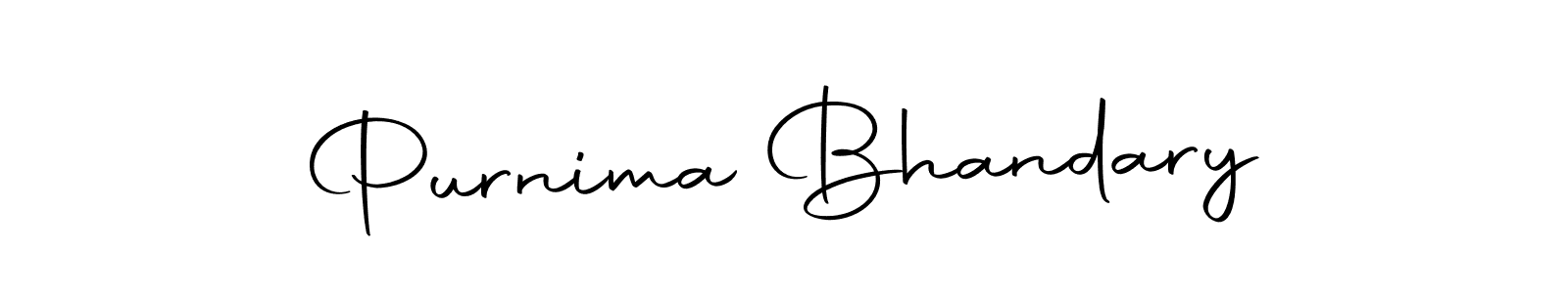 How to make Purnima Bhandary signature? Autography-DOLnW is a professional autograph style. Create handwritten signature for Purnima Bhandary name. Purnima Bhandary signature style 10 images and pictures png