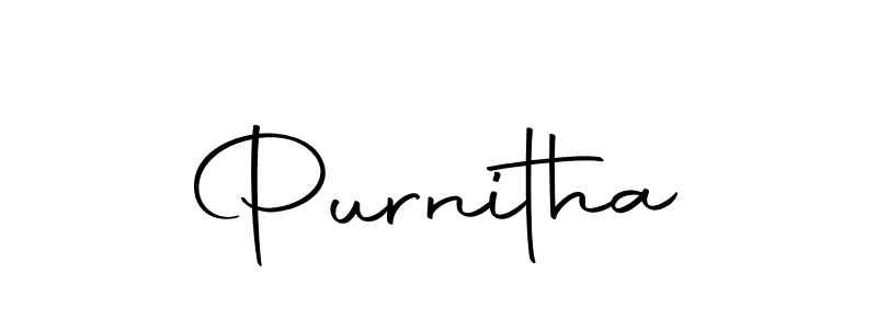 The best way (Autography-DOLnW) to make a short signature is to pick only two or three words in your name. The name Purnitha include a total of six letters. For converting this name. Purnitha signature style 10 images and pictures png