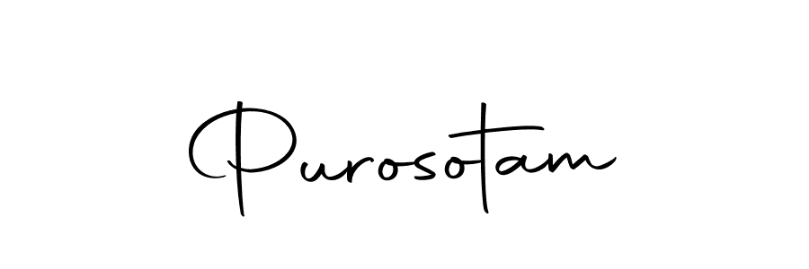 Make a beautiful signature design for name Purosotam. With this signature (Autography-DOLnW) style, you can create a handwritten signature for free. Purosotam signature style 10 images and pictures png