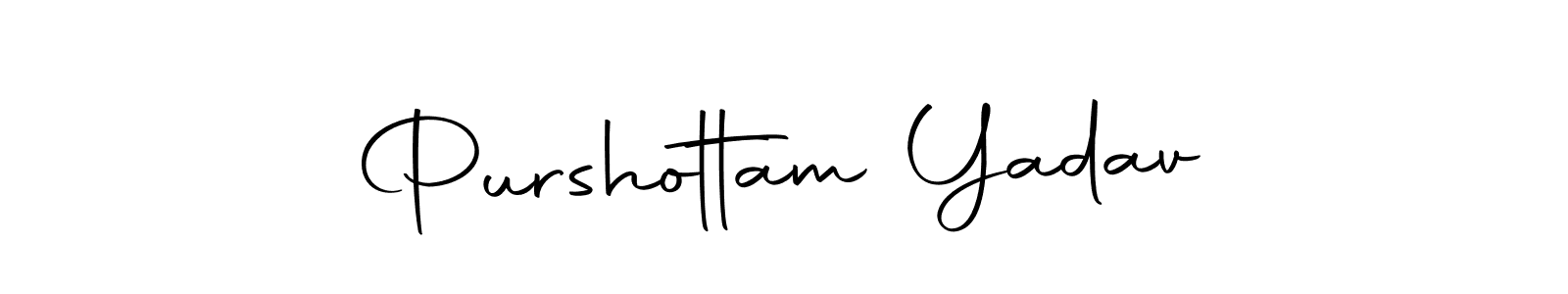 Autography-DOLnW is a professional signature style that is perfect for those who want to add a touch of class to their signature. It is also a great choice for those who want to make their signature more unique. Get Purshottam Yadav name to fancy signature for free. Purshottam Yadav signature style 10 images and pictures png