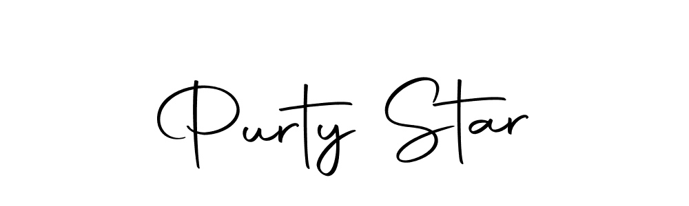 Use a signature maker to create a handwritten signature online. With this signature software, you can design (Autography-DOLnW) your own signature for name Purty Star. Purty Star signature style 10 images and pictures png