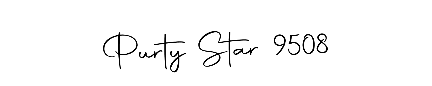 Design your own signature with our free online signature maker. With this signature software, you can create a handwritten (Autography-DOLnW) signature for name Purty Star 9508. Purty Star 9508 signature style 10 images and pictures png