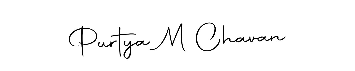 Once you've used our free online signature maker to create your best signature Autography-DOLnW style, it's time to enjoy all of the benefits that Purtya M Chavan name signing documents. Purtya M Chavan signature style 10 images and pictures png