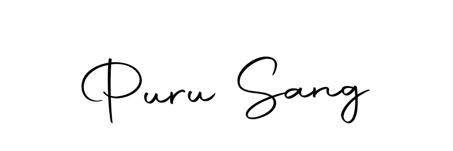 How to make Puru Sang signature? Autography-DOLnW is a professional autograph style. Create handwritten signature for Puru Sang name. Puru Sang signature style 10 images and pictures png
