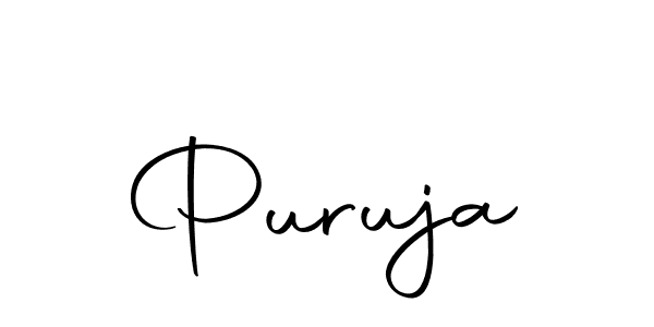 You should practise on your own different ways (Autography-DOLnW) to write your name (Puruja) in signature. don't let someone else do it for you. Puruja signature style 10 images and pictures png