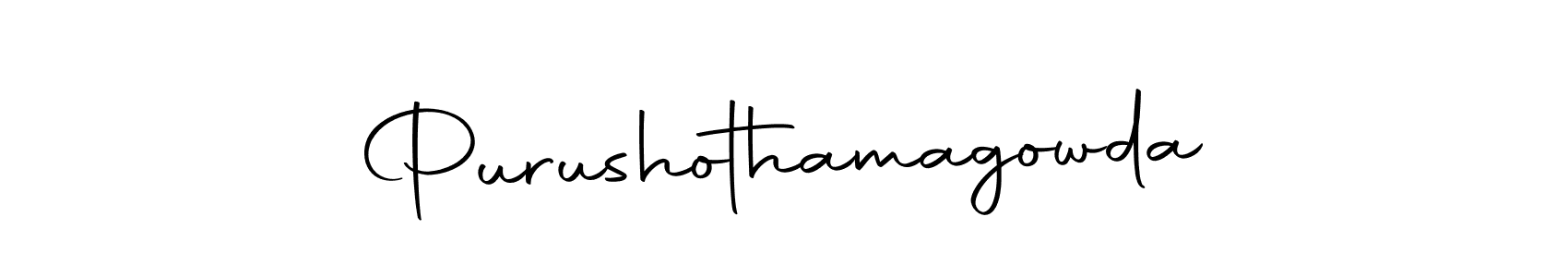 Use a signature maker to create a handwritten signature online. With this signature software, you can design (Autography-DOLnW) your own signature for name Purushothamagowda. Purushothamagowda signature style 10 images and pictures png
