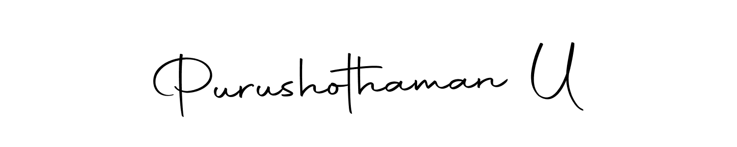 Make a beautiful signature design for name Purushothaman U. Use this online signature maker to create a handwritten signature for free. Purushothaman U signature style 10 images and pictures png