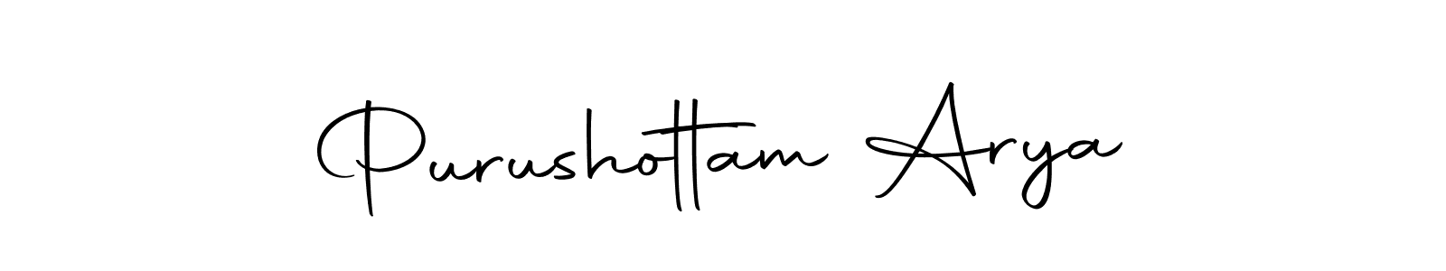 You should practise on your own different ways (Autography-DOLnW) to write your name (Purushottam Arya) in signature. don't let someone else do it for you. Purushottam Arya signature style 10 images and pictures png