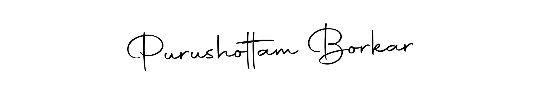 Design your own signature with our free online signature maker. With this signature software, you can create a handwritten (Autography-DOLnW) signature for name Purushottam Borkar. Purushottam Borkar signature style 10 images and pictures png