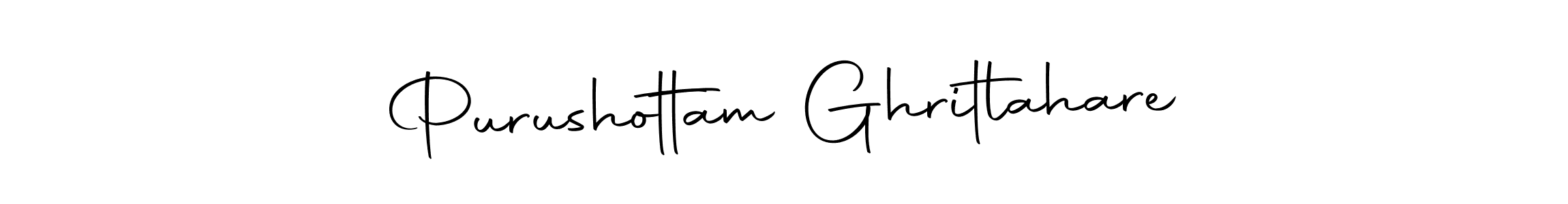 How to make Purushottam Ghritlahare name signature. Use Autography-DOLnW style for creating short signs online. This is the latest handwritten sign. Purushottam Ghritlahare signature style 10 images and pictures png