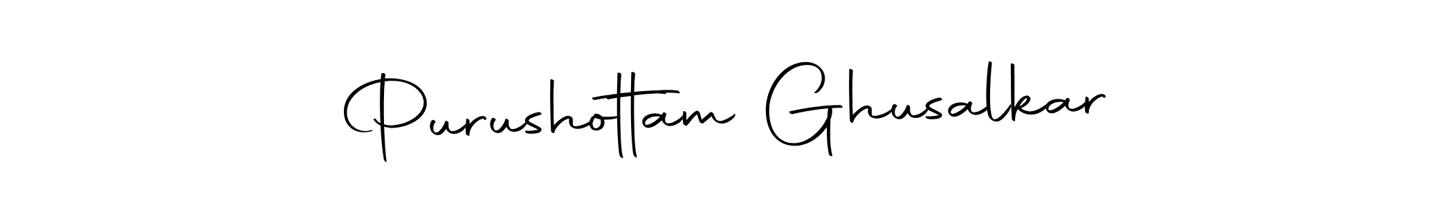 Use a signature maker to create a handwritten signature online. With this signature software, you can design (Autography-DOLnW) your own signature for name Purushottam Ghusalkar. Purushottam Ghusalkar signature style 10 images and pictures png