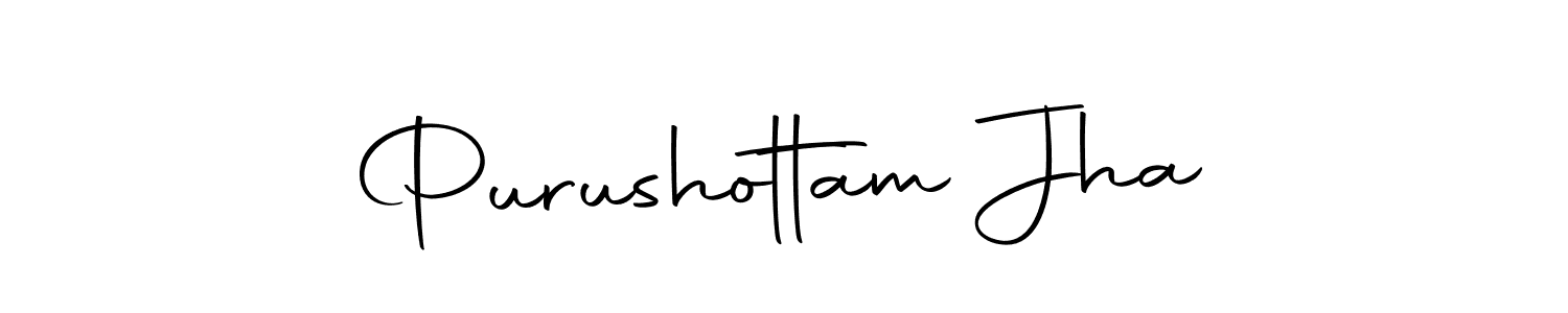 The best way (Autography-DOLnW) to make a short signature is to pick only two or three words in your name. The name Purushottam Jha include a total of six letters. For converting this name. Purushottam Jha signature style 10 images and pictures png