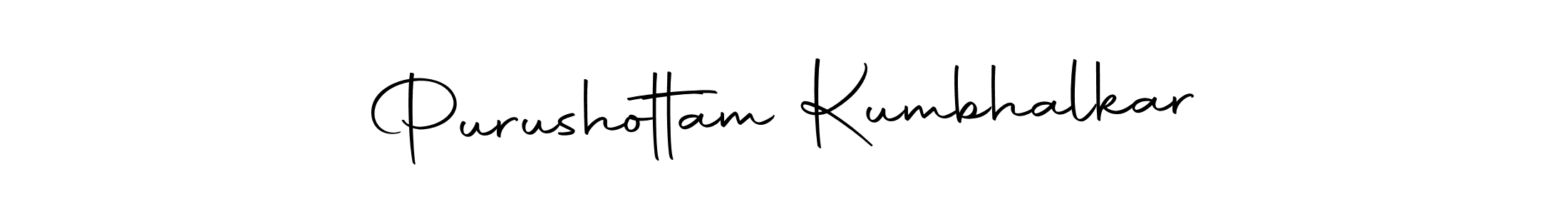 Create a beautiful signature design for name Purushottam Kumbhalkar. With this signature (Autography-DOLnW) fonts, you can make a handwritten signature for free. Purushottam Kumbhalkar signature style 10 images and pictures png