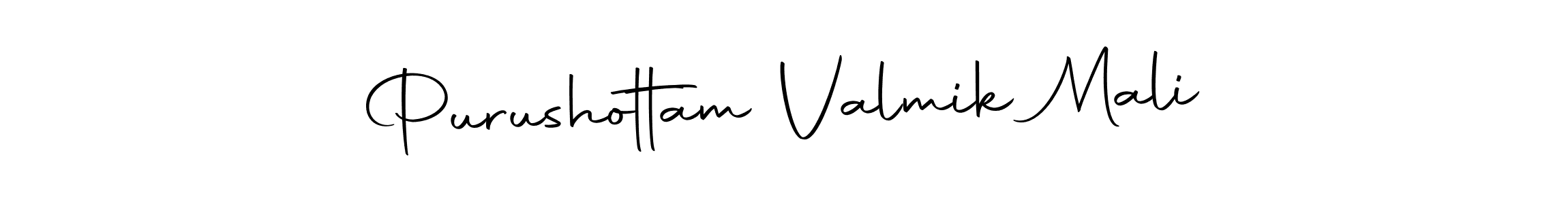 You should practise on your own different ways (Autography-DOLnW) to write your name (Purushottam Valmik Mali) in signature. don't let someone else do it for you. Purushottam Valmik Mali signature style 10 images and pictures png