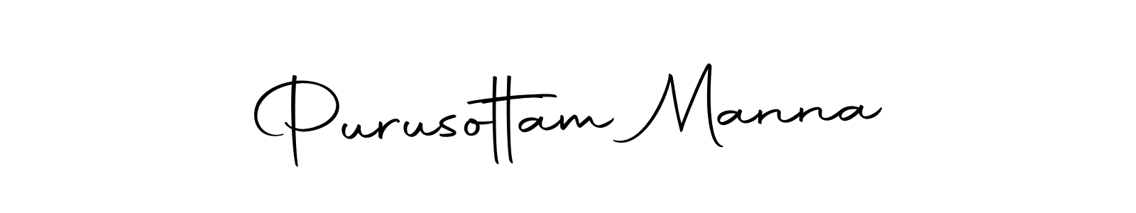 Design your own signature with our free online signature maker. With this signature software, you can create a handwritten (Autography-DOLnW) signature for name Purusottam Manna. Purusottam Manna signature style 10 images and pictures png