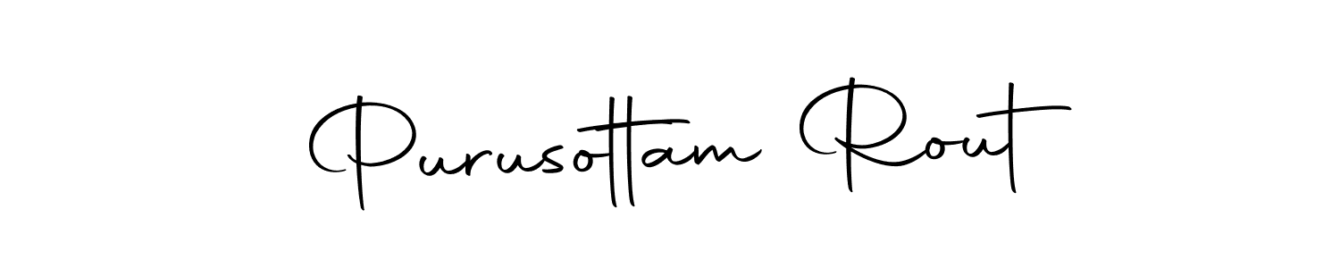 Design your own signature with our free online signature maker. With this signature software, you can create a handwritten (Autography-DOLnW) signature for name Purusottam Rout. Purusottam Rout signature style 10 images and pictures png