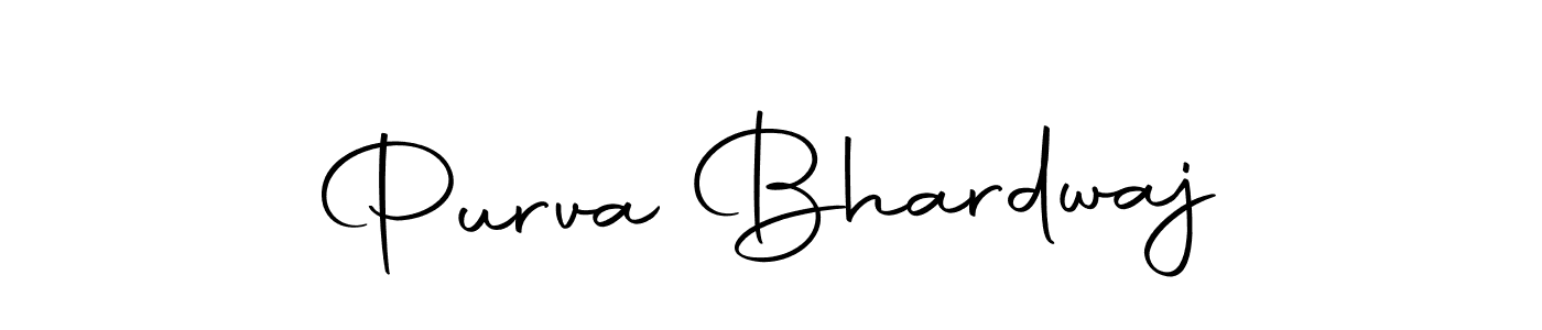 Purva Bhardwaj stylish signature style. Best Handwritten Sign (Autography-DOLnW) for my name. Handwritten Signature Collection Ideas for my name Purva Bhardwaj. Purva Bhardwaj signature style 10 images and pictures png