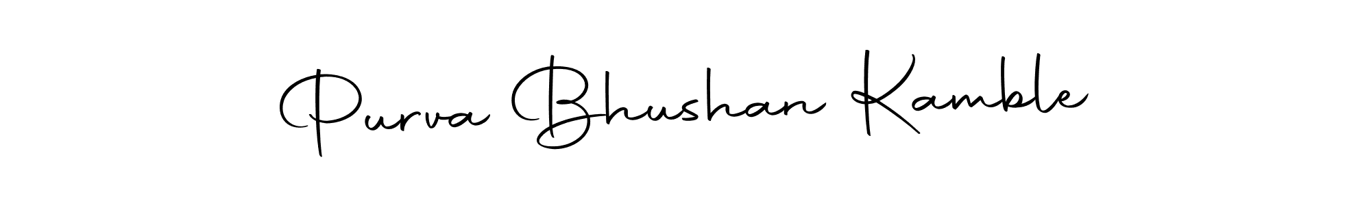 Make a beautiful signature design for name Purva Bhushan Kamble. Use this online signature maker to create a handwritten signature for free. Purva Bhushan Kamble signature style 10 images and pictures png