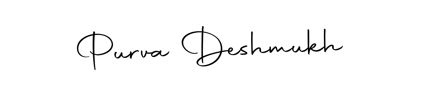 You can use this online signature creator to create a handwritten signature for the name Purva Deshmukh. This is the best online autograph maker. Purva Deshmukh signature style 10 images and pictures png