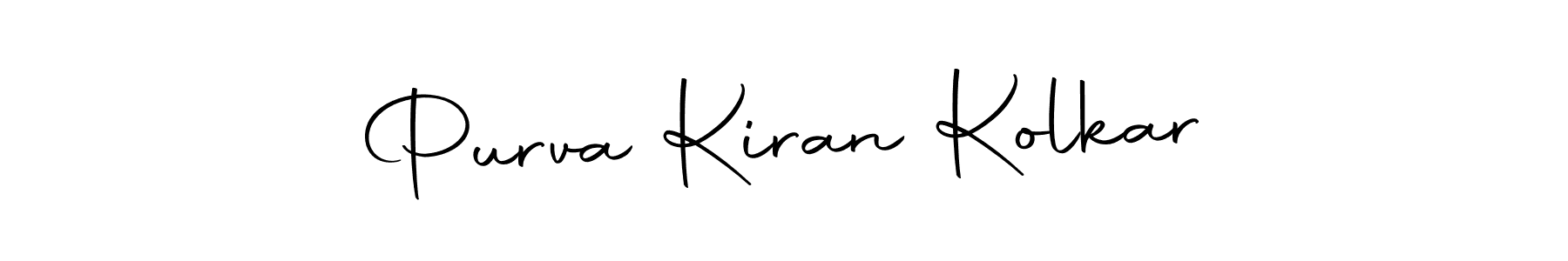 Similarly Autography-DOLnW is the best handwritten signature design. Signature creator online .You can use it as an online autograph creator for name Purva Kiran Kolkar. Purva Kiran Kolkar signature style 10 images and pictures png