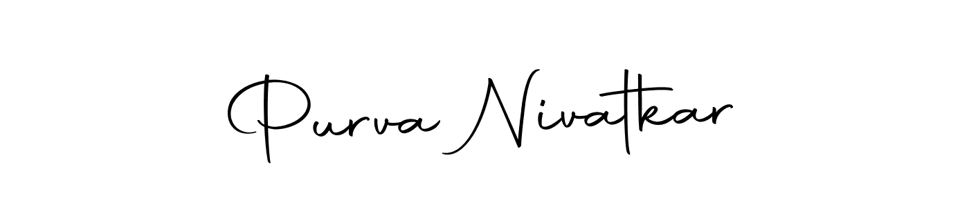 How to make Purva Nivatkar signature? Autography-DOLnW is a professional autograph style. Create handwritten signature for Purva Nivatkar name. Purva Nivatkar signature style 10 images and pictures png