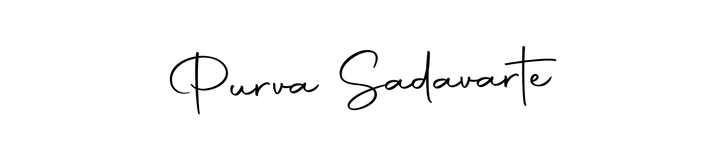 Make a short Purva Sadavarte signature style. Manage your documents anywhere anytime using Autography-DOLnW. Create and add eSignatures, submit forms, share and send files easily. Purva Sadavarte signature style 10 images and pictures png