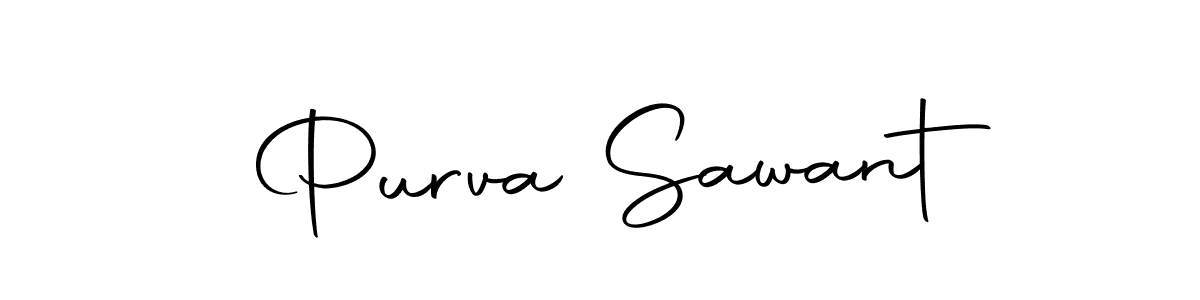 You should practise on your own different ways (Autography-DOLnW) to write your name (Purva Sawant) in signature. don't let someone else do it for you. Purva Sawant signature style 10 images and pictures png