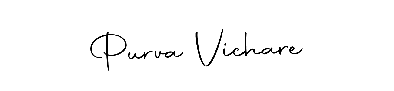 You can use this online signature creator to create a handwritten signature for the name Purva Vichare. This is the best online autograph maker. Purva Vichare signature style 10 images and pictures png