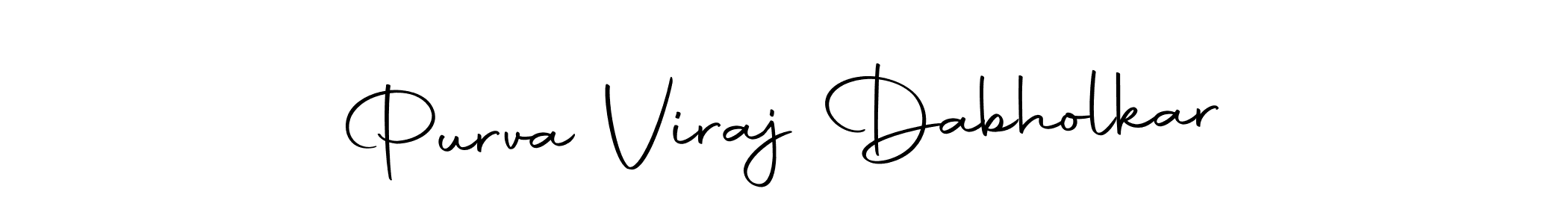 You can use this online signature creator to create a handwritten signature for the name Purva Viraj Dabholkar. This is the best online autograph maker. Purva Viraj Dabholkar signature style 10 images and pictures png