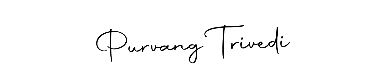 Make a beautiful signature design for name Purvang Trivedi. Use this online signature maker to create a handwritten signature for free. Purvang Trivedi signature style 10 images and pictures png