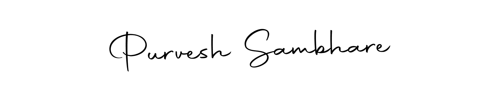 Make a beautiful signature design for name Purvesh Sambhare. Use this online signature maker to create a handwritten signature for free. Purvesh Sambhare signature style 10 images and pictures png