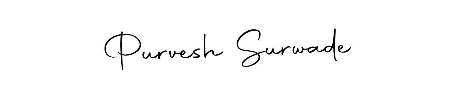 if you are searching for the best signature style for your name Purvesh Surwade. so please give up your signature search. here we have designed multiple signature styles  using Autography-DOLnW. Purvesh Surwade signature style 10 images and pictures png