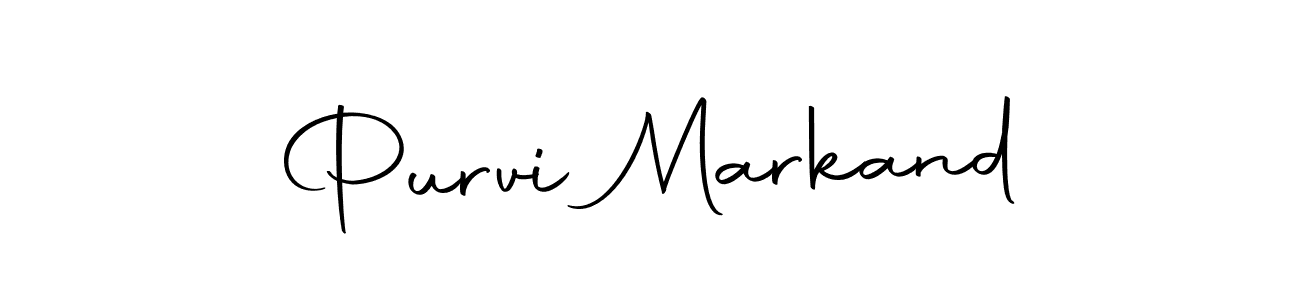 How to make Purvi Markand name signature. Use Autography-DOLnW style for creating short signs online. This is the latest handwritten sign. Purvi Markand signature style 10 images and pictures png
