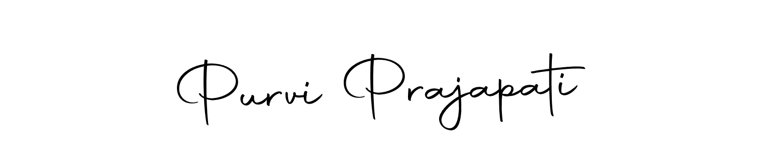 Make a beautiful signature design for name Purvi Prajapati. Use this online signature maker to create a handwritten signature for free. Purvi Prajapati signature style 10 images and pictures png