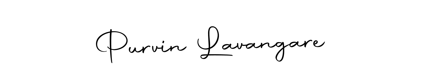 Make a beautiful signature design for name Purvin Lavangare. Use this online signature maker to create a handwritten signature for free. Purvin Lavangare signature style 10 images and pictures png