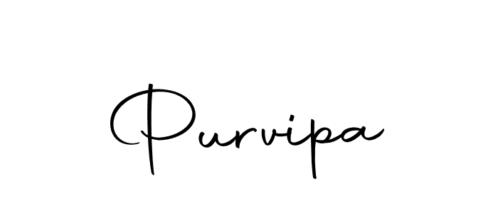 Use a signature maker to create a handwritten signature online. With this signature software, you can design (Autography-DOLnW) your own signature for name Purvipa. Purvipa signature style 10 images and pictures png