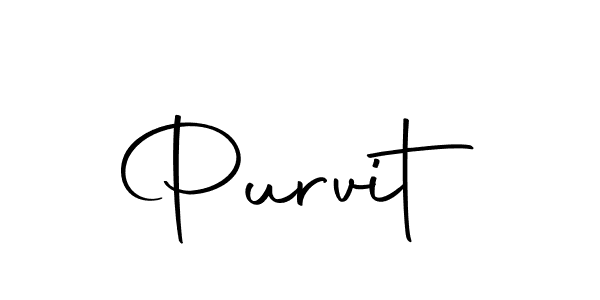 Purvit stylish signature style. Best Handwritten Sign (Autography-DOLnW) for my name. Handwritten Signature Collection Ideas for my name Purvit. Purvit signature style 10 images and pictures png