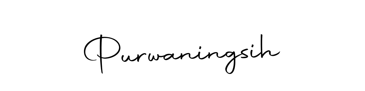 Make a beautiful signature design for name Purwaningsih. With this signature (Autography-DOLnW) style, you can create a handwritten signature for free. Purwaningsih signature style 10 images and pictures png