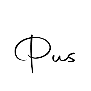 How to make Pus name signature. Use Autography-DOLnW style for creating short signs online. This is the latest handwritten sign. Pus signature style 10 images and pictures png