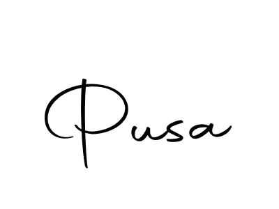 Design your own signature with our free online signature maker. With this signature software, you can create a handwritten (Autography-DOLnW) signature for name Pusa. Pusa signature style 10 images and pictures png