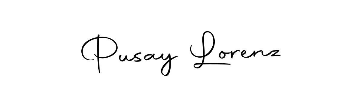 Create a beautiful signature design for name Pusay Lorenz. With this signature (Autography-DOLnW) fonts, you can make a handwritten signature for free. Pusay Lorenz signature style 10 images and pictures png