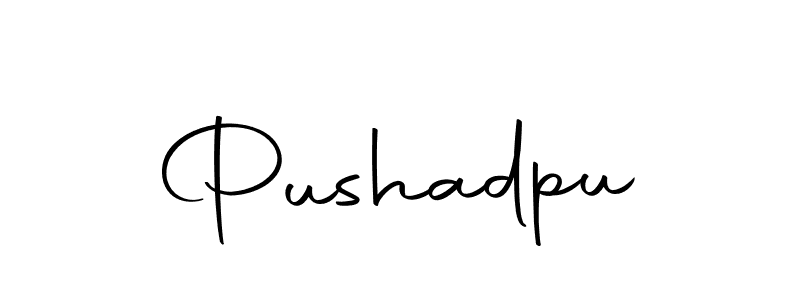 How to make Pushadpu signature? Autography-DOLnW is a professional autograph style. Create handwritten signature for Pushadpu name. Pushadpu signature style 10 images and pictures png