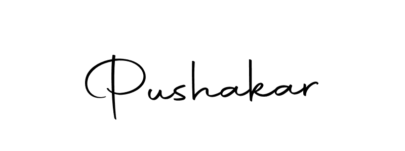 Design your own signature with our free online signature maker. With this signature software, you can create a handwritten (Autography-DOLnW) signature for name Pushakar. Pushakar signature style 10 images and pictures png