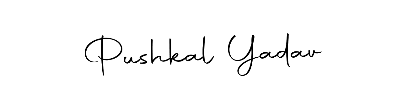 Pushkal Yadav stylish signature style. Best Handwritten Sign (Autography-DOLnW) for my name. Handwritten Signature Collection Ideas for my name Pushkal Yadav. Pushkal Yadav signature style 10 images and pictures png