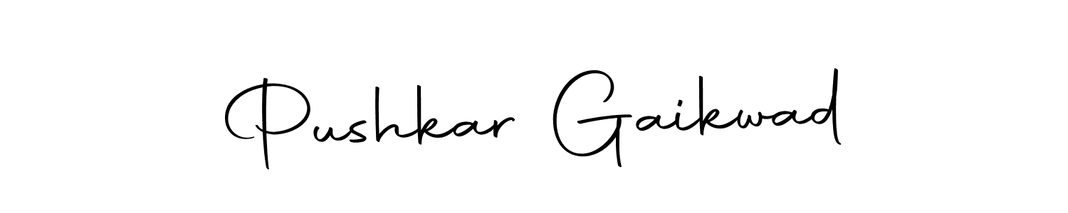 How to make Pushkar Gaikwad signature? Autography-DOLnW is a professional autograph style. Create handwritten signature for Pushkar Gaikwad name. Pushkar Gaikwad signature style 10 images and pictures png