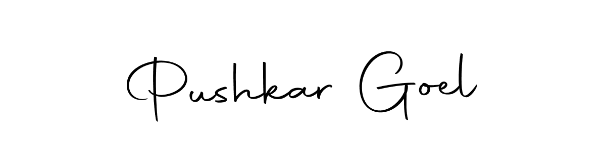 The best way (Autography-DOLnW) to make a short signature is to pick only two or three words in your name. The name Pushkar Goel include a total of six letters. For converting this name. Pushkar Goel signature style 10 images and pictures png