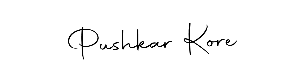 Use a signature maker to create a handwritten signature online. With this signature software, you can design (Autography-DOLnW) your own signature for name Pushkar Kore. Pushkar Kore signature style 10 images and pictures png